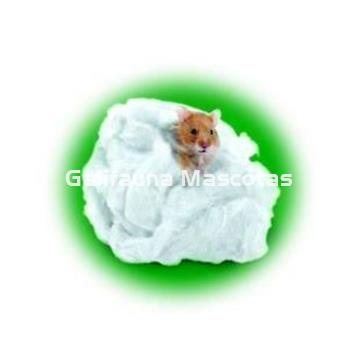 Algodon para nido de hamster, pajaros y otros roedores. 50 gr. - Imagen 1