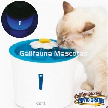 Bebedero Fuente FLOWER FOUNTAIN LED 3 Litros CATIT - Imagen 1