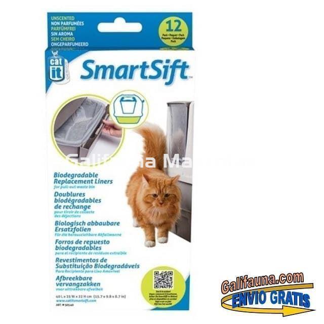 Bolsas INFERIORES de repuesto para Arenero Sanitario  AUTOMÁTICO SMARTSIFT CATIT. - Imagen 1