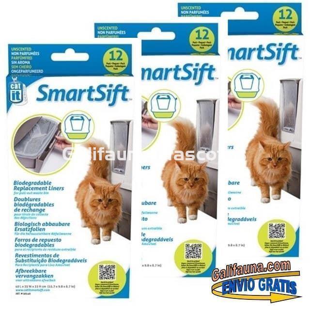 Bolsas INFERIORES de repuesto para Arenero Sanitario  AUTOMÁTICO SMARTSIFT CATIT. - Imagen 2