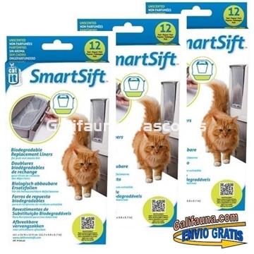 Bolsas INFERIORES de repuesto para Arenero Sanitario  AUTOMÁTICO SMARTSIFT CATIT. - Imagen 2
