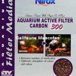 Carbón activo granulado para acuarios Nirox. En malla de tela. - Imagen 2