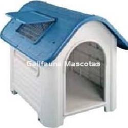 Caseta de resina para perro 87 x 72 x 75 con trampilla ventilación. - Imagen 1