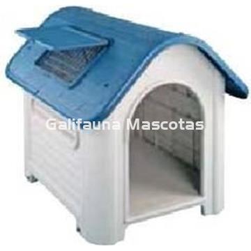 Caseta de resina para perro 87 x 72 x 75 con trampilla ventilación. - Imagen 1