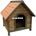 Caseta madera con techo impermeable para perro L72 x  F76 x  A72 Cms. - Imagen 2