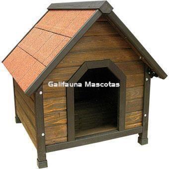 Caseta madera con techo impermeable para perro  L84  x F101 x  A86.5 Cms. - Imagen 2