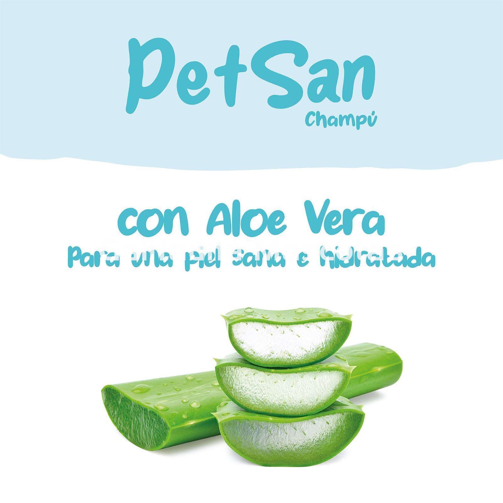 Champú acondicionador con Aloe Vera para perros PetSan - Imagen 2
