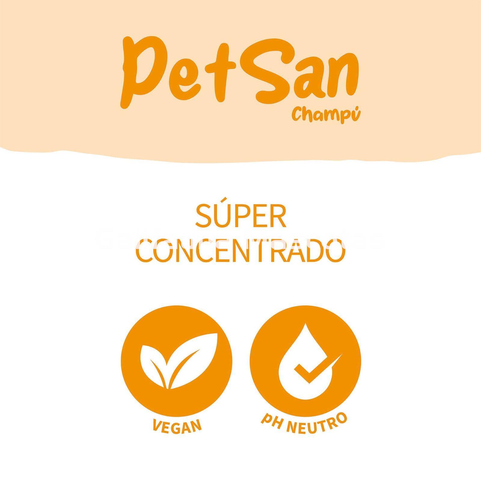 Champú antilágrimas con Aloe Vera para perros y gatos PetSan - Imagen 2
