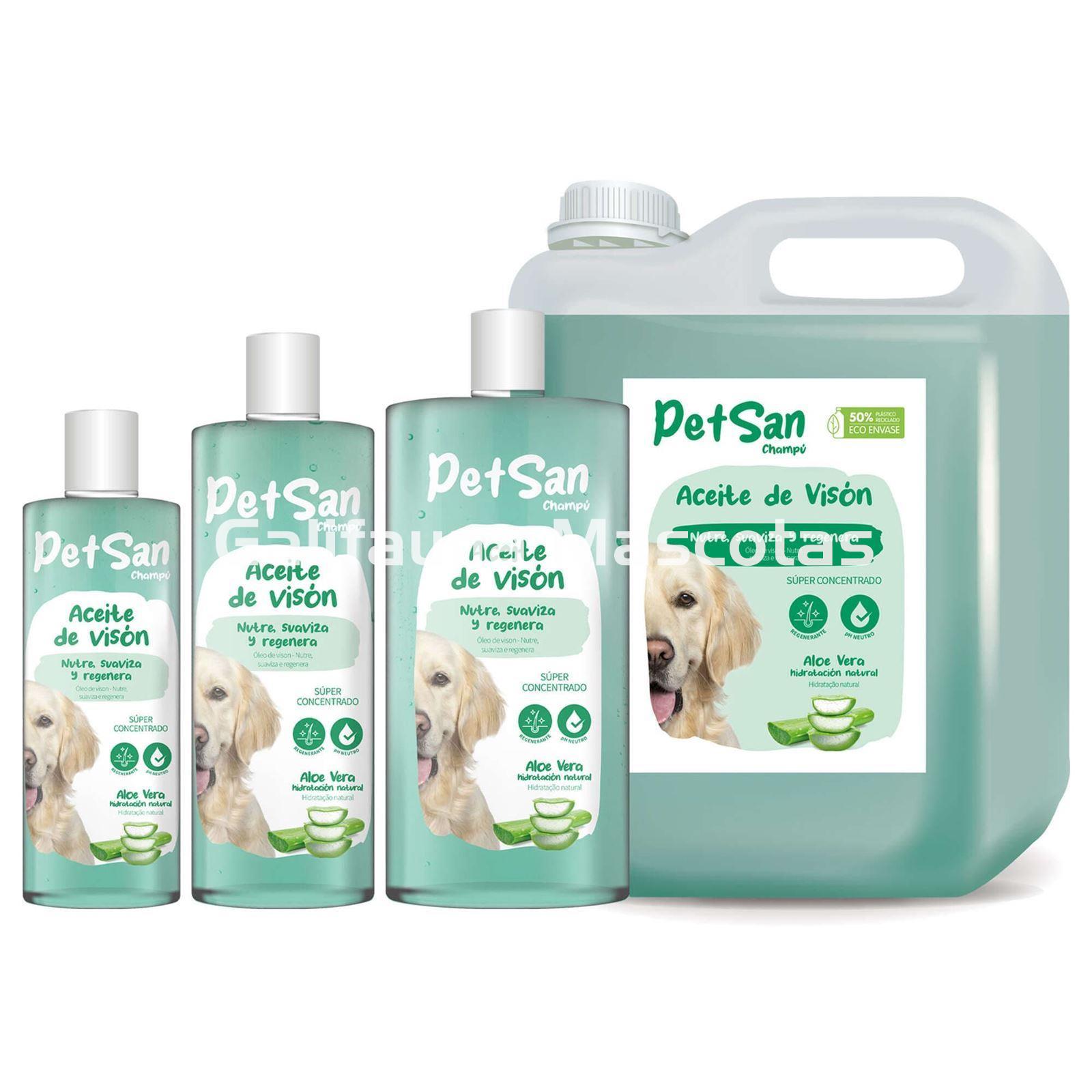 Champú de aceite de visón con Aloe Vera para perros PetSan - Imagen 4