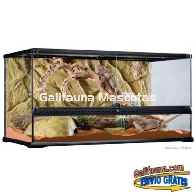 COMBO Terrario + Mesa + Sistema de iluminación.  90x45 cm en varias alturas. - Imagen 4