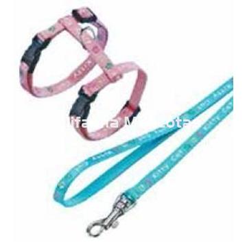 Conjunto Correa + arnes para gato y perros raza mini - Imagen 1