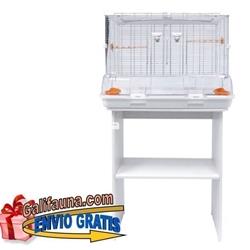 CONJUNTO JAULA+MESA VISION L01.  75 x 38 x 133,5 cm. "La jaula mas limpia del mercado" - Imagen 1