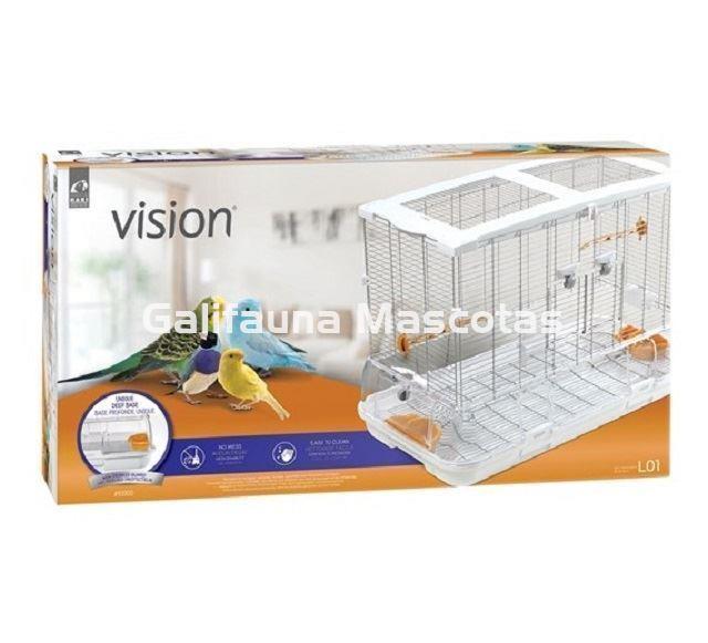 CONJUNTO JAULA+MESA VISION L01.  75 x 38 x 133,5 cm. "La jaula mas limpia del mercado" - Imagen 5
