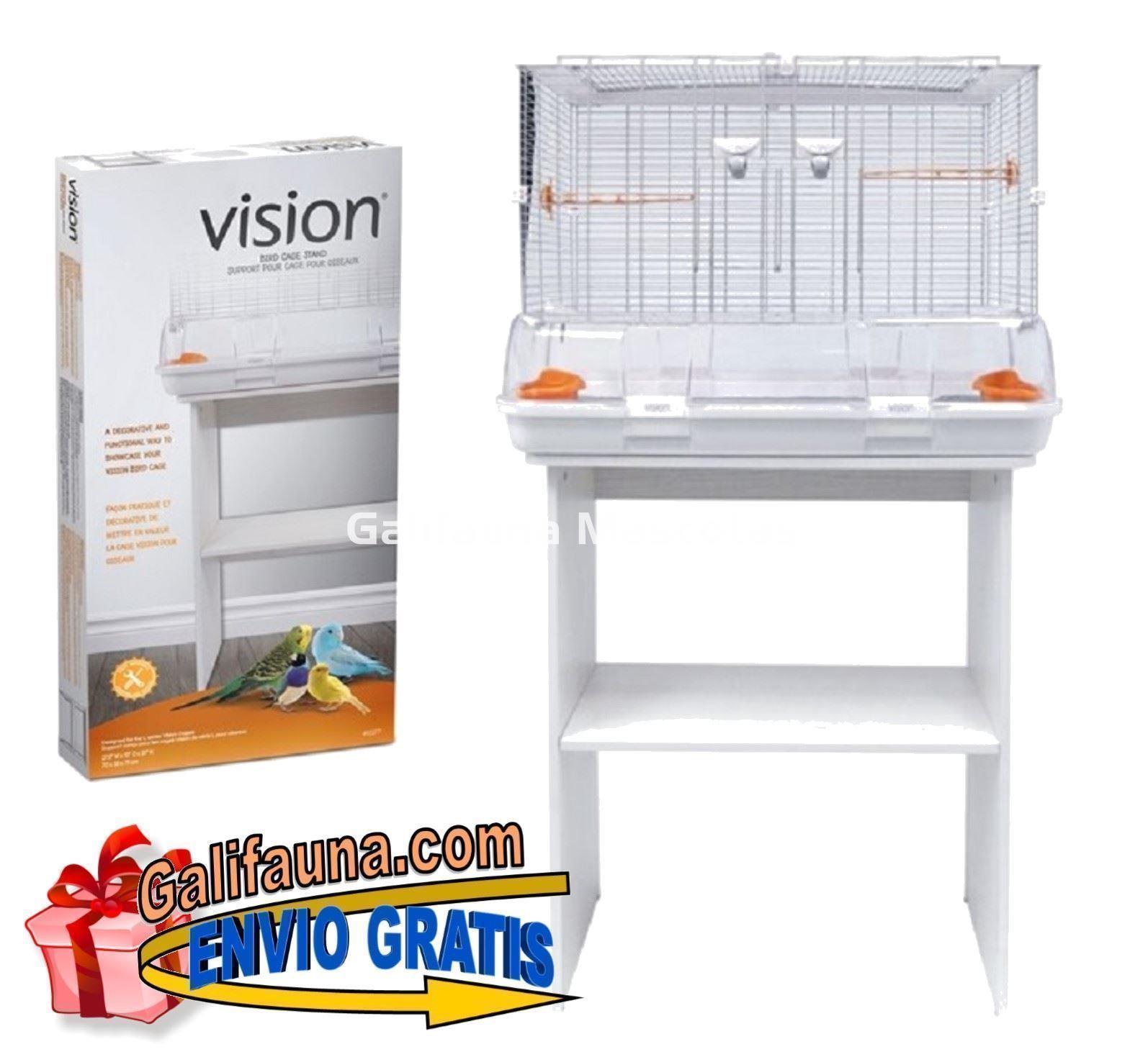 CONJUNTO JAULA+MESA VISION L11.  75 x 38 x 133,5 cm.  Alambre grueso. - Imagen 1
