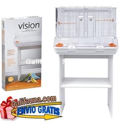 CONJUNTO JAULA+MESA VISION L11.  75 x 38 x 133,5 cm.  Alambre grueso. - Imagen 1