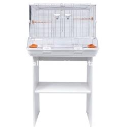 CONJUNTO JAULA+MESA VISION L11.  75 x 38 x 133,5 cm.  Alambre grueso. - Imagen 2