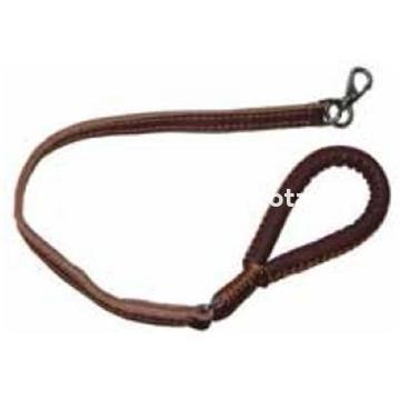 Correa de cuero plana. Mosquetón reforzado. - Imagen 1