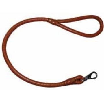 Correa de cuero redonda. Mosquetón reforzado. - Imagen 1