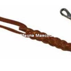 Correa de cuero trenzada con muelle. - Imagen 1