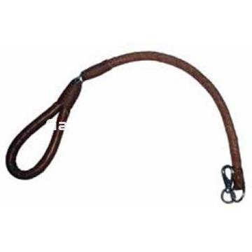 Correa larga de cuero redonda reforzada. - Imagen 1