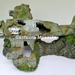 Decoración avion hundido grande. 26x17,5x13 cm - Imagen 2