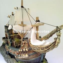 Decoración Carabela del descubrimiento grande. 33x13x23 cm - Imagen 2