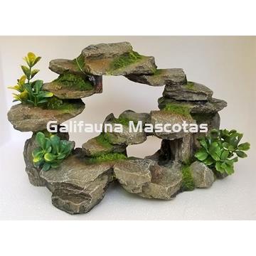 Decoración Gran Roca en Arco con plantas - Imagen 1
