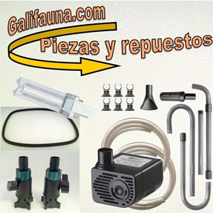 Detalle Repuestos, piezas y materiales filtrantes.