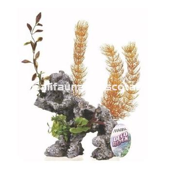 DOBLE Decoración GIGANTE rocas con plantas.  Ornamento especial para acuarios grandes. - Imagen 2