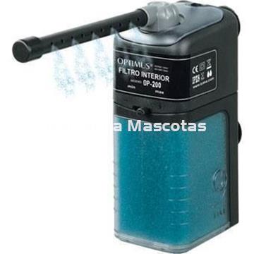 Filtro interior Optimus OP200. Caudal 50-200Lts/h 113x65x162mm - Imagen 1