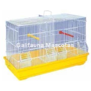 Jaula de cria para pajaros doble. 58x32x37cm - Imagen 1