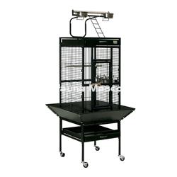 Jaula gigante para pajaros con percha y comederos exteriores. Jaulon para Loros. - Imagen 2