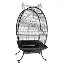 Jaula grande para pajaros ovalada. Jaulon para Loros. - Imagen 2
