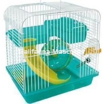 Jaula para hamster con todos los accesorios. Grande 27x20x25,5 - Imagen 1