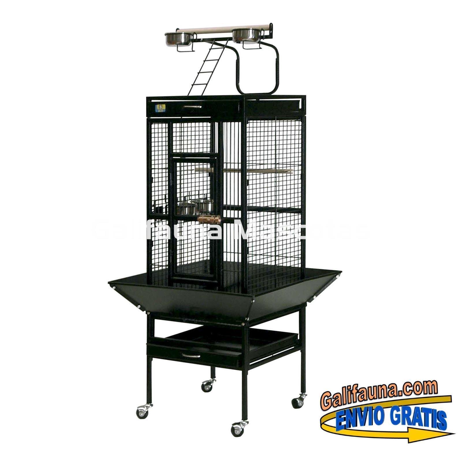 Jaula PARQUE con pie exterior para pájaros - Imagen 1