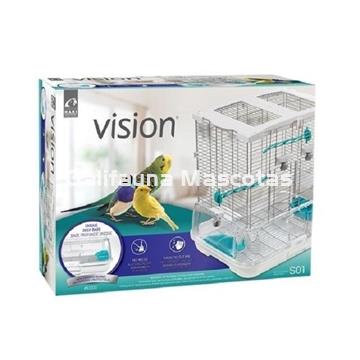 Jaula VISION. Modelo S01 de 45,5 x 35,5 x 50 cm. "La jaula mas limpia del mercado" - Imagen 2