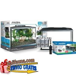Kit acuario MARINA LED de 38 litros. - Imagen 1