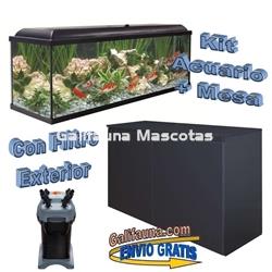 Kit acuario + Mesa Aqua-LED 240 litros. ACUARIO + MESA. - Imagen 2