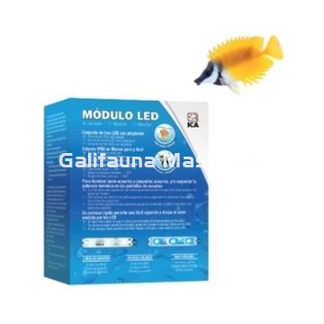 Kit mini tira 3 leds Azul en carcasa de aluminio ICA. - Imagen 2