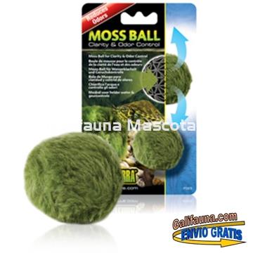MOSS BALL EXO TERRA. Bola decorativa filtradora y desodorizante. - Imagen 2