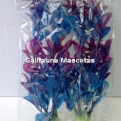 Pack de 2 Plantas de plástico 18 cm. para acuario. Decoración Acuarios. - Imagen 2