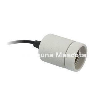 Portalámparas cerámico REGULABLE para terrarios. - Imagen 2