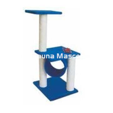 Rascador para gato. Md. 2 pisos y cilindro. - Imagen 2