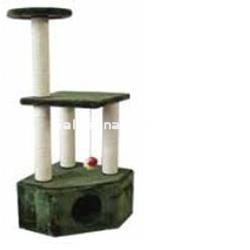 Rascador para gato. Md. 3 pisos y refugio. - Imagen 2