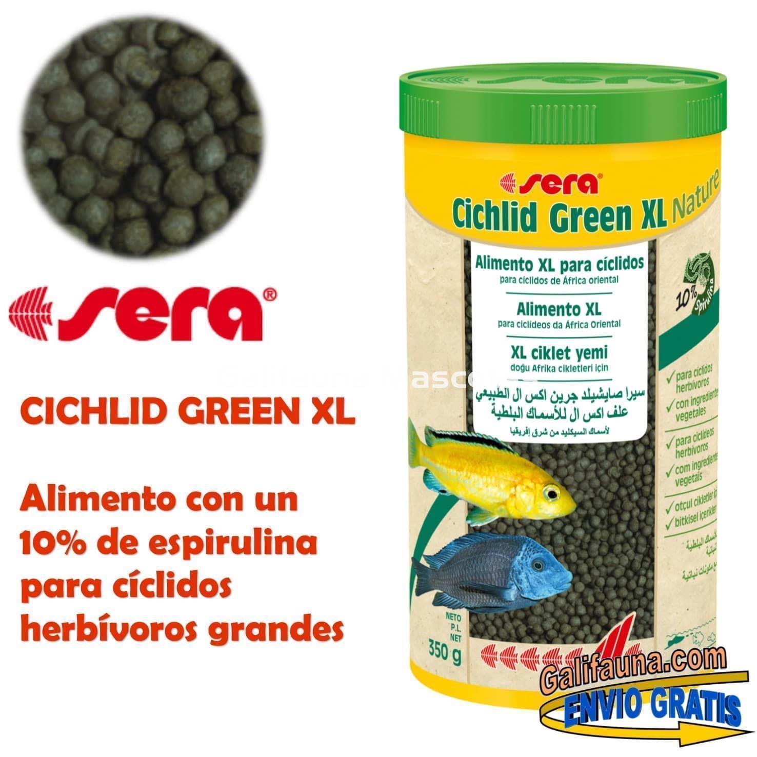 SERA Cichlid Green XL  - Alimento para grandes ciclidos herbívoros. - Imagen 1