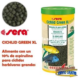 SERA Cichlid Green XL  - Alimento para grandes ciclidos herbívoros. - Imagen 1