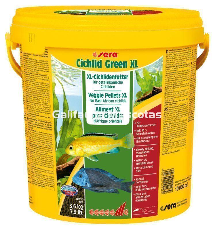 SERA Cichlid Green XL  - Alimento para grandes ciclidos herbívoros. - Imagen 6