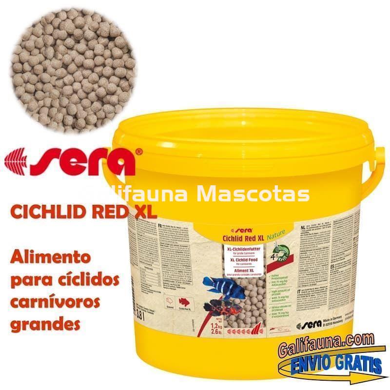 SERA Cichlid Red XL  - Alimento para grandes ciclidos carnívoros. - Imagen 3