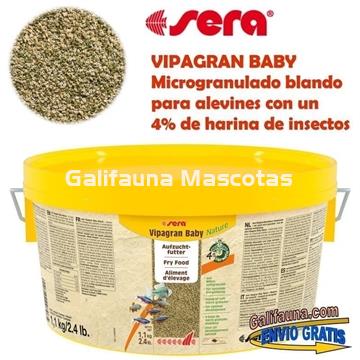 SERA Vigapran baby  1.1 kg. Alimento granulado para crías de peces. - Imagen 1