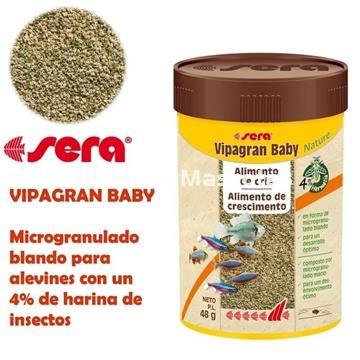 SERA Vigapran baby 100 ml. Alimento granulado para crías de peces. - Imagen 1